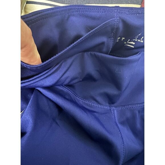 014-009 Adidas Leggings Womens S blue Climalite 3 Stripes Pants Stretch Active - Picture 12 of 12